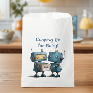 Gearing up for Baby Robot Baby Shower Favour Bag