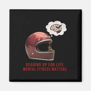 Gearing Up For Life. Mental Fitness S Sticker Magnet