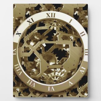 Gears Clock Office Design Digital Art Destiny Plaque