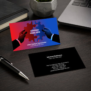 Gears Company Mergers Acquisitions concept Business Card