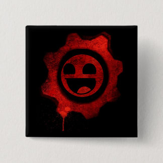 Gears of Awesome 15 Cm Square Badge