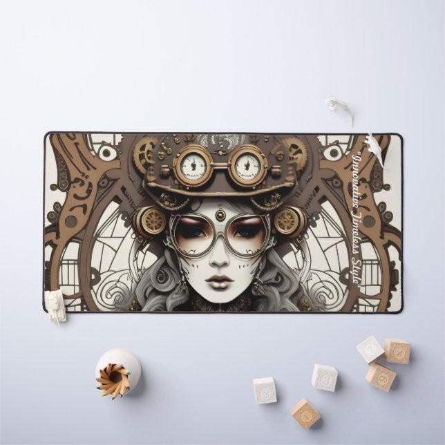 "Gears of Glamour" Desk Mat (Kids Table)