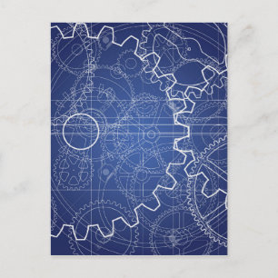 Gears Postcard
