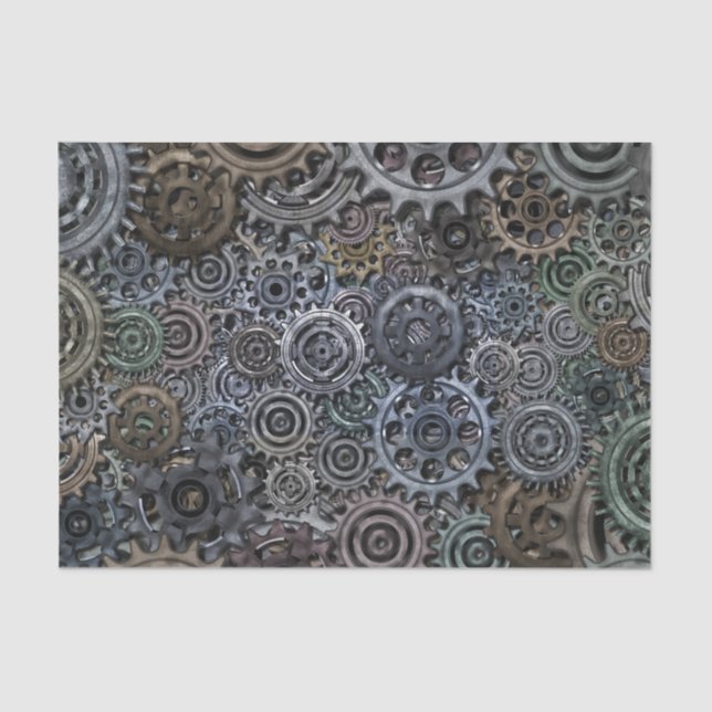 Gears Tissue Paper (Front)