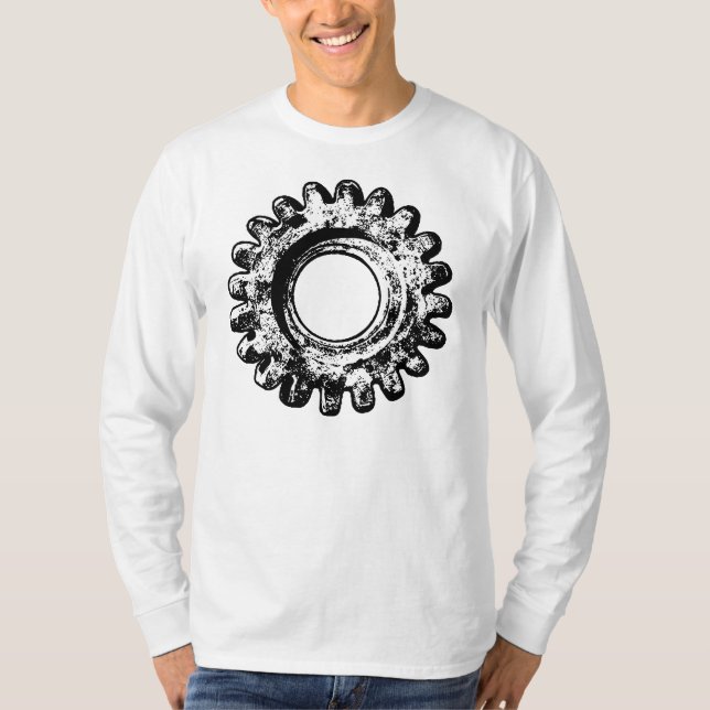 Gearwheel Men's Basic Long Sleeve T-Shirt (Front)