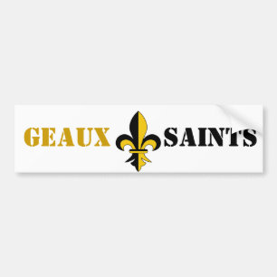 GEAUX SAINTS bumper sticker