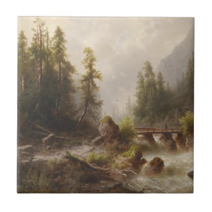 Gebirgsbach – Albert Rieger Ceramic Tile