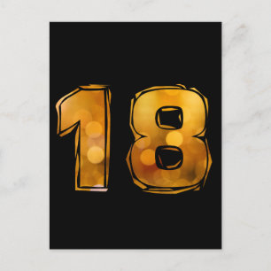 Geburtstag 18 postcard