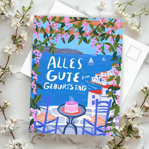 Geburtstag Alles Gute Geburtstagskarte mit Blick  Postcard