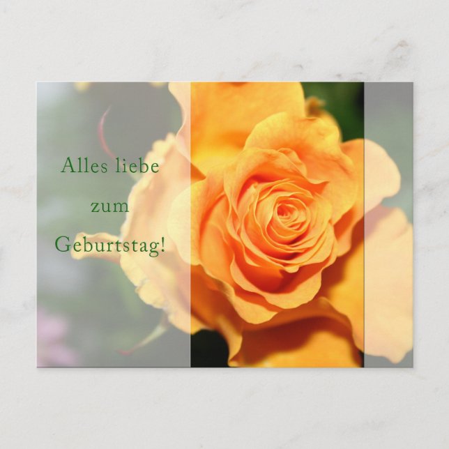 Geburtstag Postcard (Front)