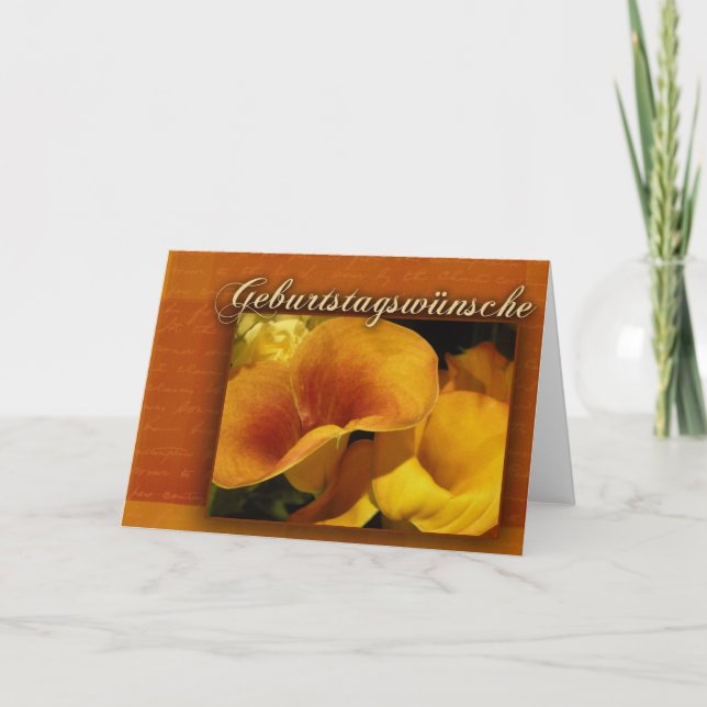 geburtstagswnsche - German Happy Birthday Card (Front)