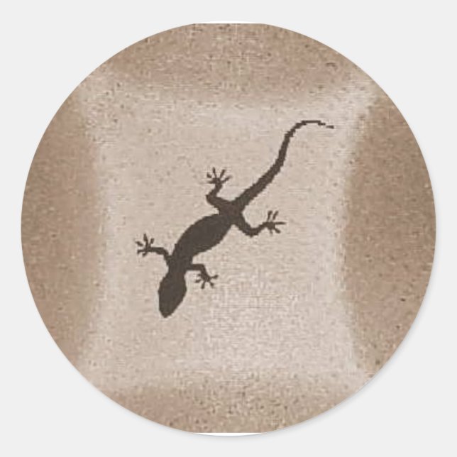GECKO 1 CLASSIC ROUND STICKER (Front)