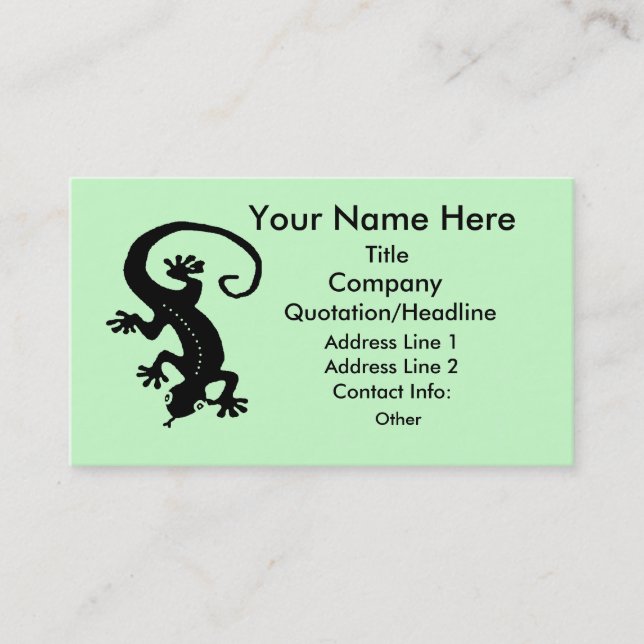 Gecko 1 Prototype Business Card (Front)