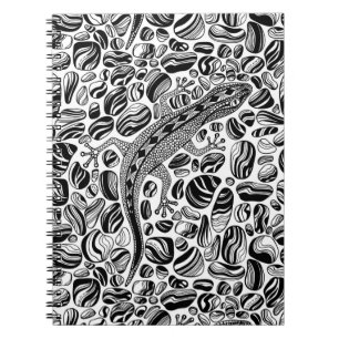 Gecko and pebbles notebook