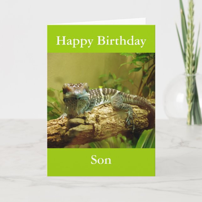 Gecko Birthday Card (Front)