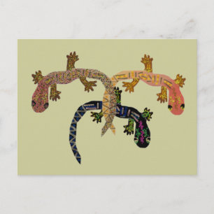 Gecko Dance Postcard