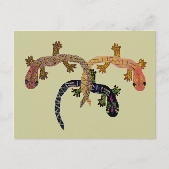 Gecko Dance Postcard (Front)