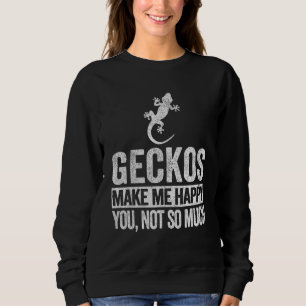Gecko Gecko Quote Retro Sweatshirt