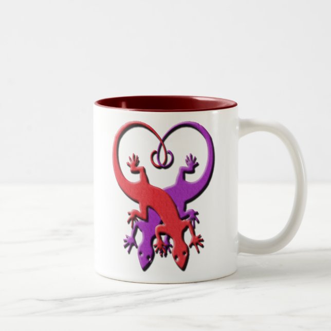 Gecko Heart Mug (Right)