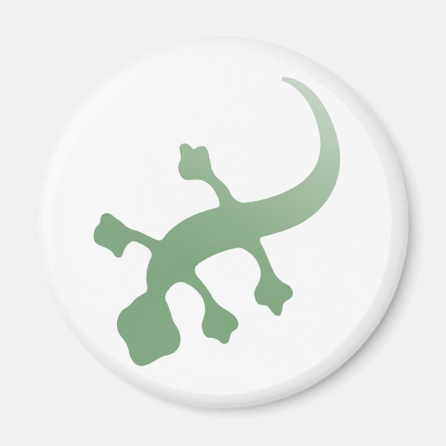 Gecko in Green Magnet (Front)