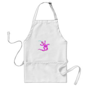 Gecko in Pink2 Standard Apron