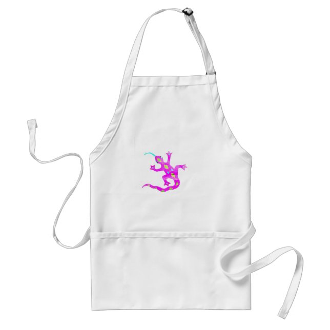 Gecko in Pink2 Standard Apron (Front)