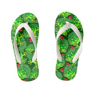 Gecko Lizard Baby Cartoon Kid's Thongs