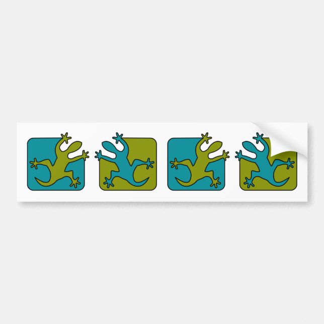 Gecko / Lizard bumper sticker (Front)
