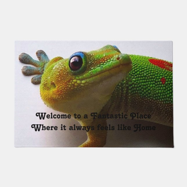 Gecko Lizard Door mat (Front)