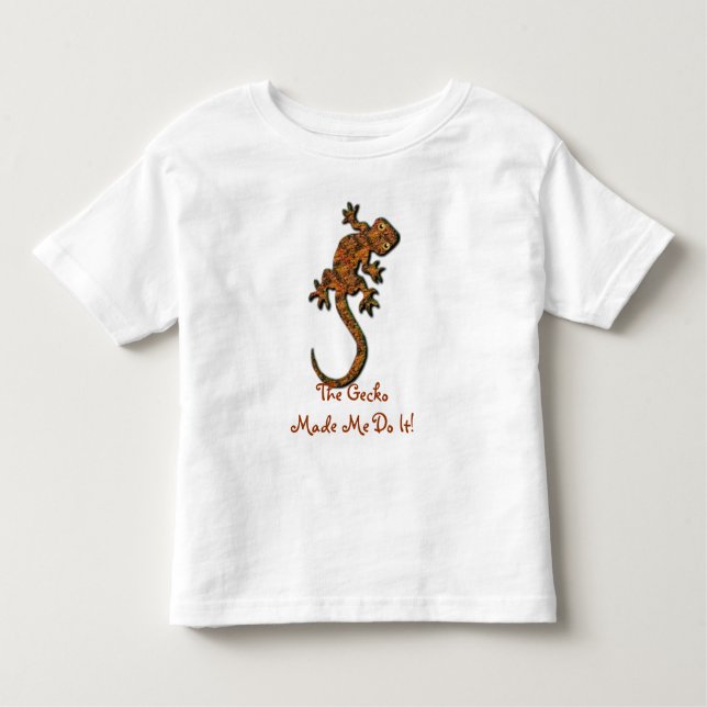 Gecko Lizard Funny Animal-lover Kid's Shirt (Front)