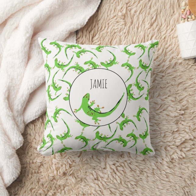 Gecko Lizard Reptile Pattern  Cushion (Blanket)