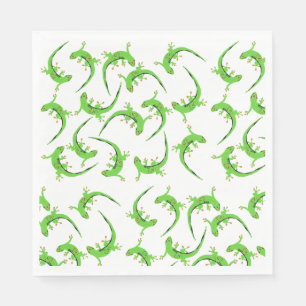 Gecko Lizard Reptile Pattern Napkin