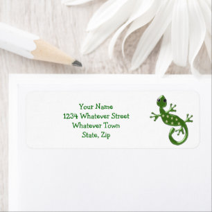 Gecko Lizard Return Address Label