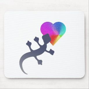 Gecko Love Mouse Pad