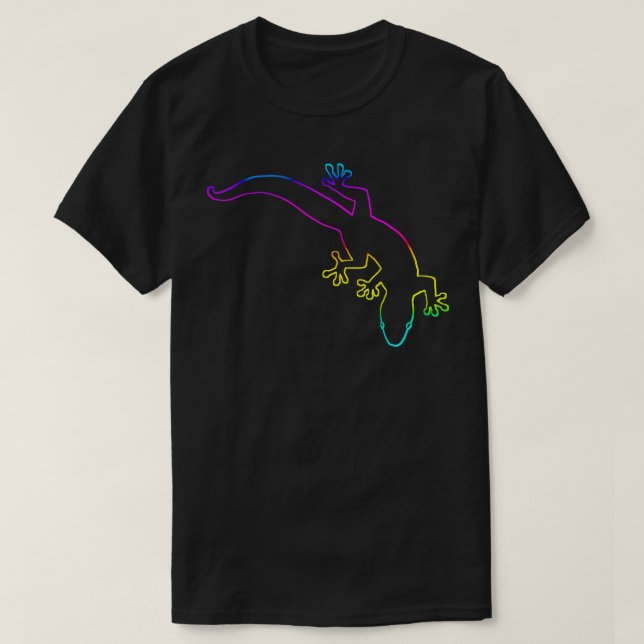 GECKO Multi-Colour Outline T-Shirt (Design Front)