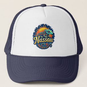 Gecko Nassau Bahamas Caribbean Trucker Hat