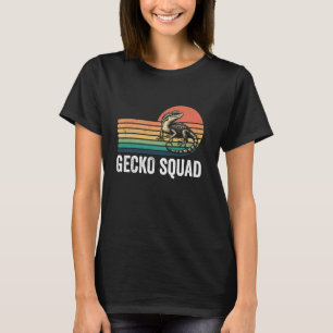 Gecko Squad Lizard Catcher Funny Retro Gecko Lizar T-Shirt