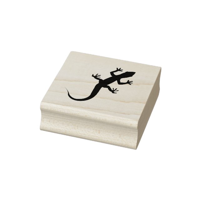 Gecko Wildlife Rubber Stamp (Stamp)