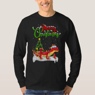 Gecko Xmas Decorations Santa Gecko Christmas T-Shirt