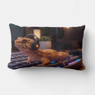 GeckoDev // Cyberpunk Programmer Lumbar Pillow 