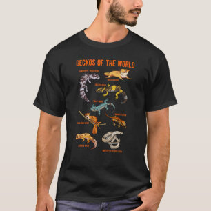 Geckos Animals of the World Crested Leopard Gecko T-Shirt