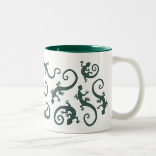 geckos_EMERALD_mug Two-Tone Coffee Mug