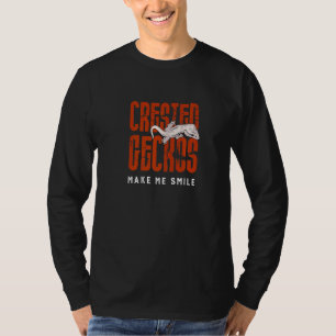 Geckos Make Me Smile Exotic Lizard Reptiles T-Shirt