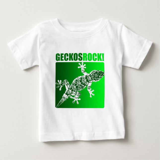 Geckos Rock! Baby T-Shirt (Front)