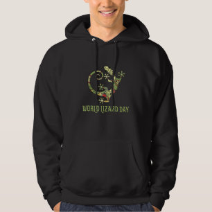 Geckos World Lizard Day Lizards Make Me Happy Hoodie