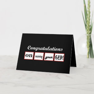 GED - CUSTOM NAME Congratulations - Card