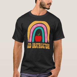 Ged Instructor Rainbow Pencil Back To School Appre T-Shirt
