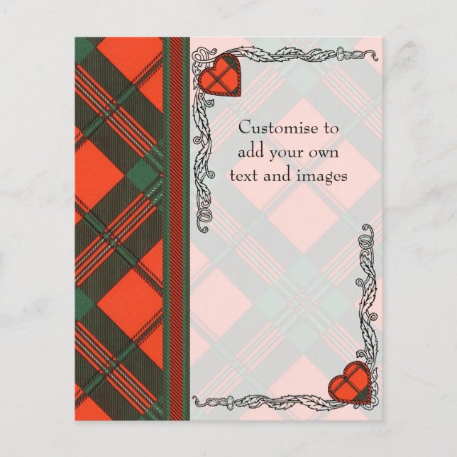 Geddes clan Plaid Scottish kilt tartan Flyer (Front)