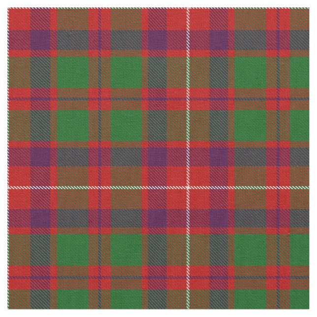 Geddes Clan Tartan Fabric (Close Up)