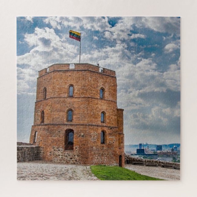Gediminas tower in Vilnius, Lithuania Jigsaw Puzzl Puzzle (Vertical)